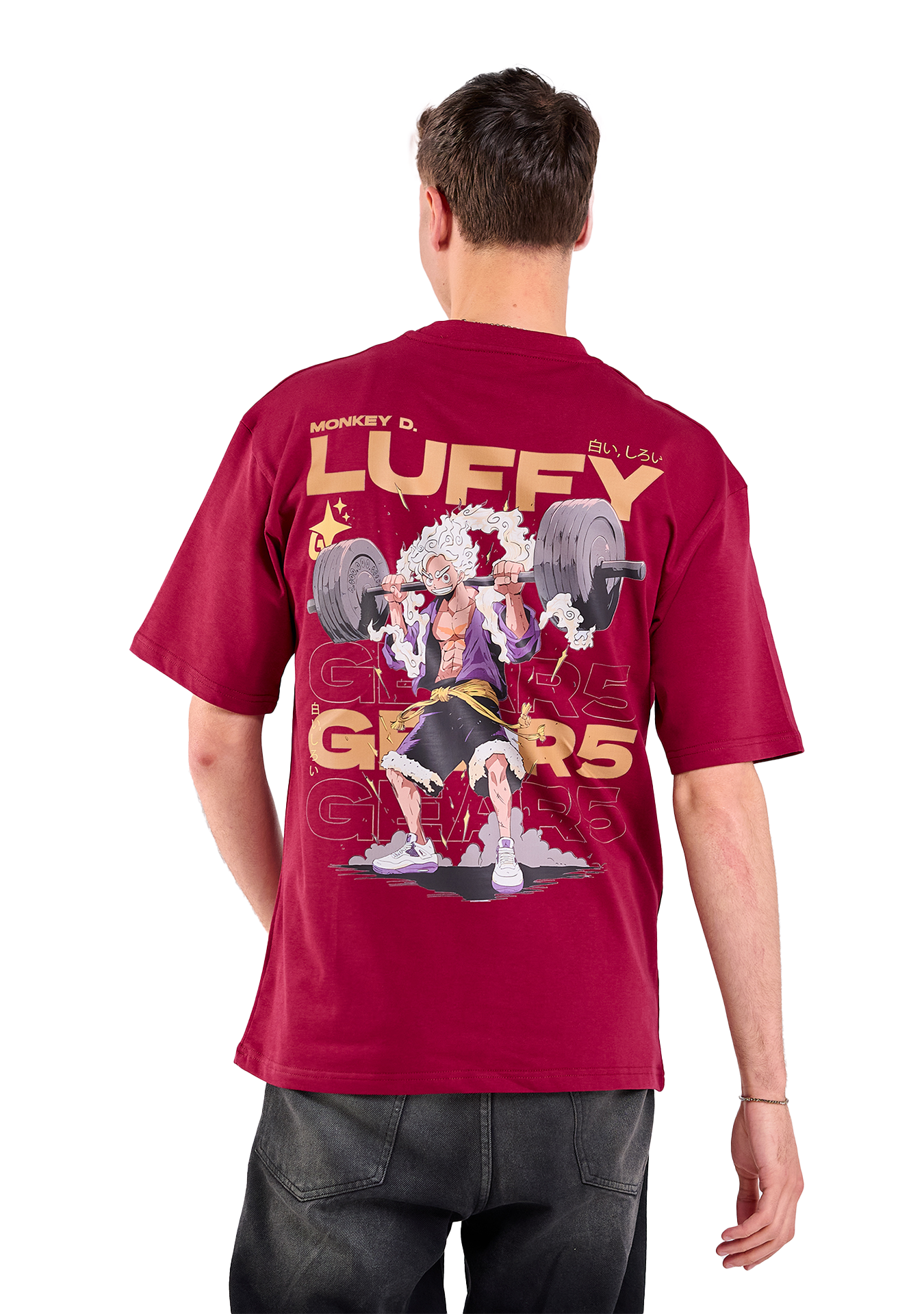Oversize Fit Printed Short Sleeve T-shirt "Luffy"