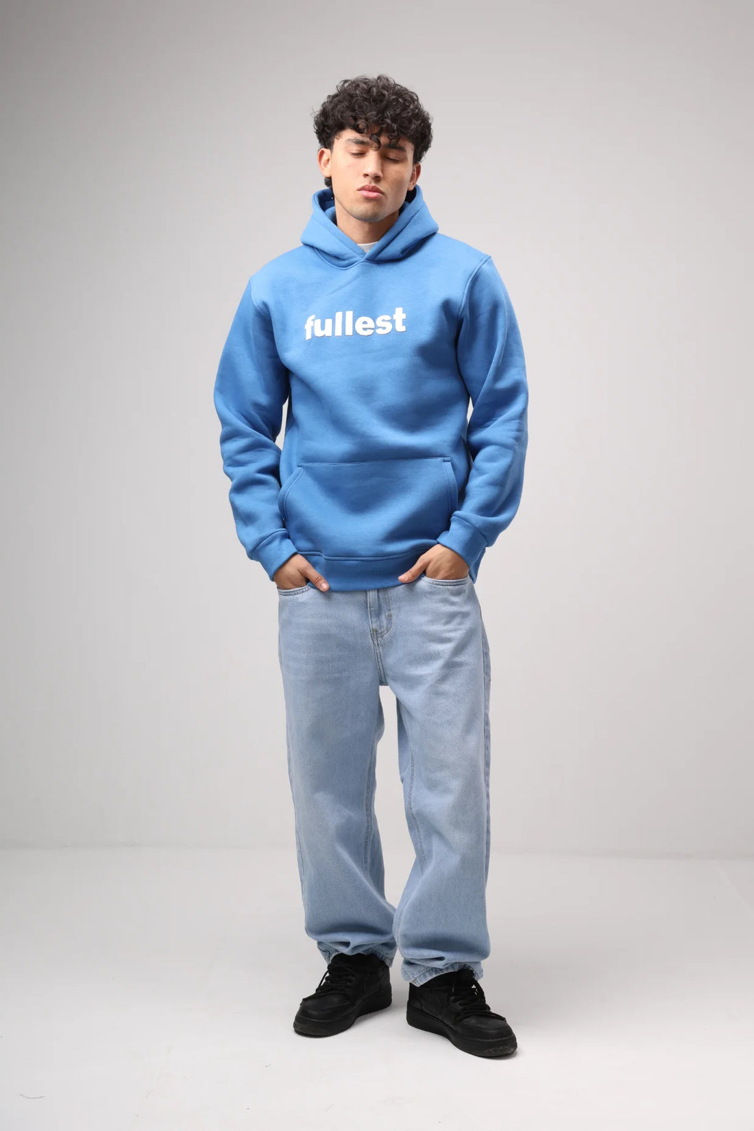 Fullest Graphic Fleece Hoodie – Azure Blue product photo