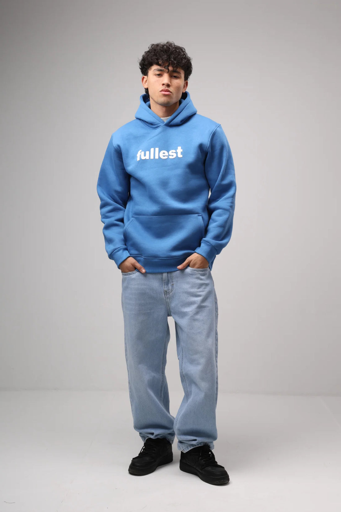 Fullest Graphic Fleece Hoodie – Azure Blue product photo