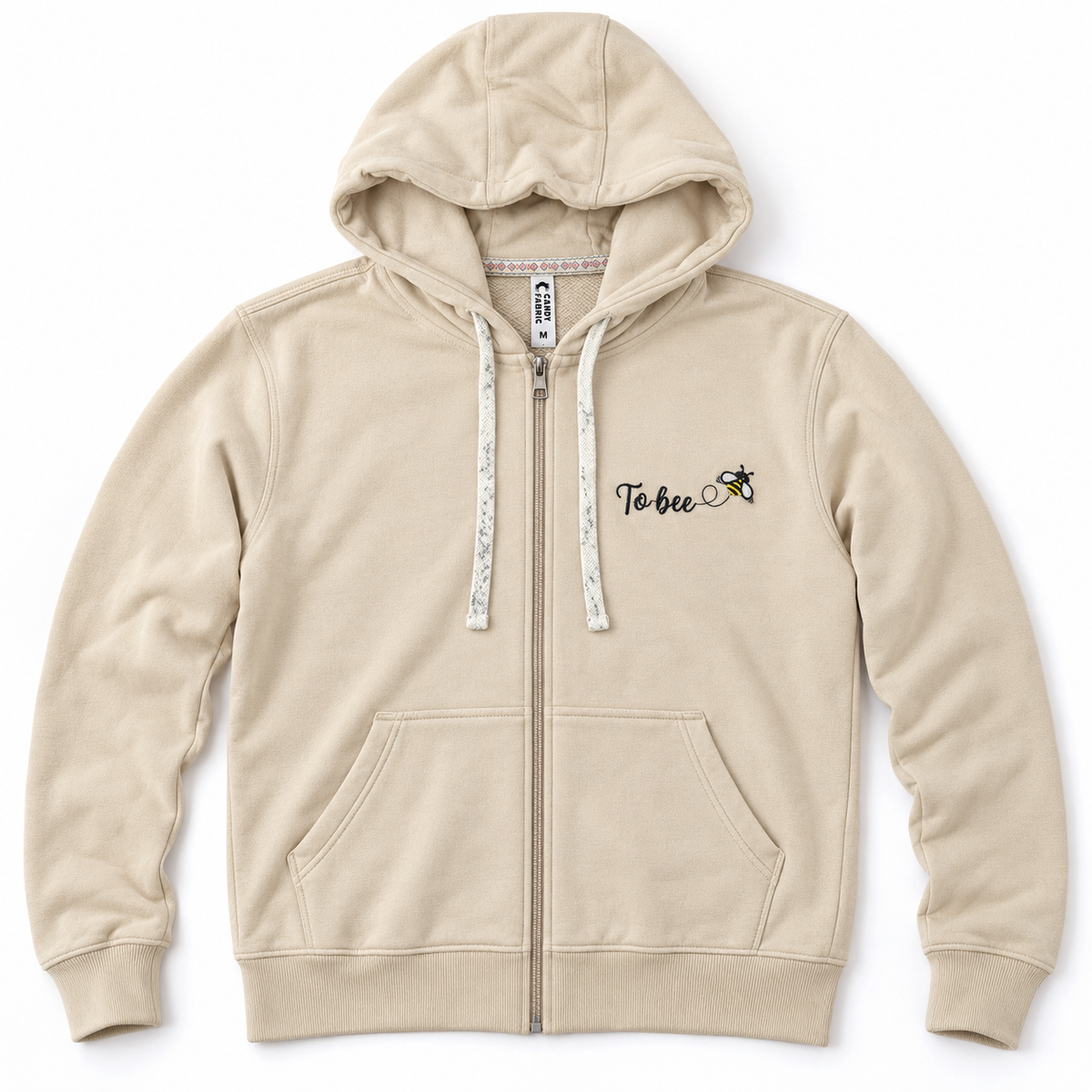 To Bee Cream Zip-Up Hoodie