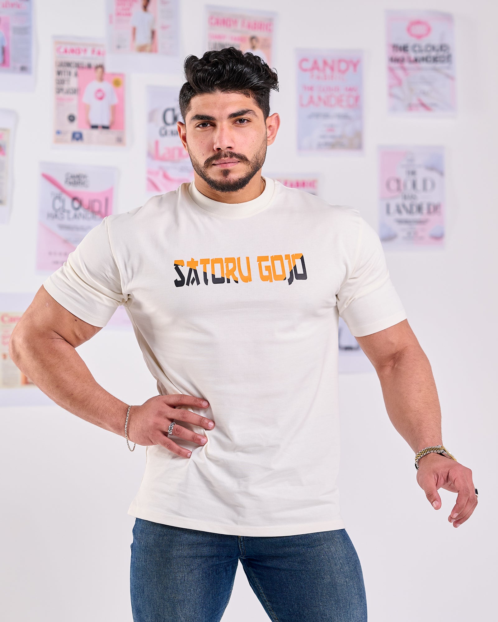 Oversize Fit Printed Short Sleeve T-shirt "Satoru Gojo"