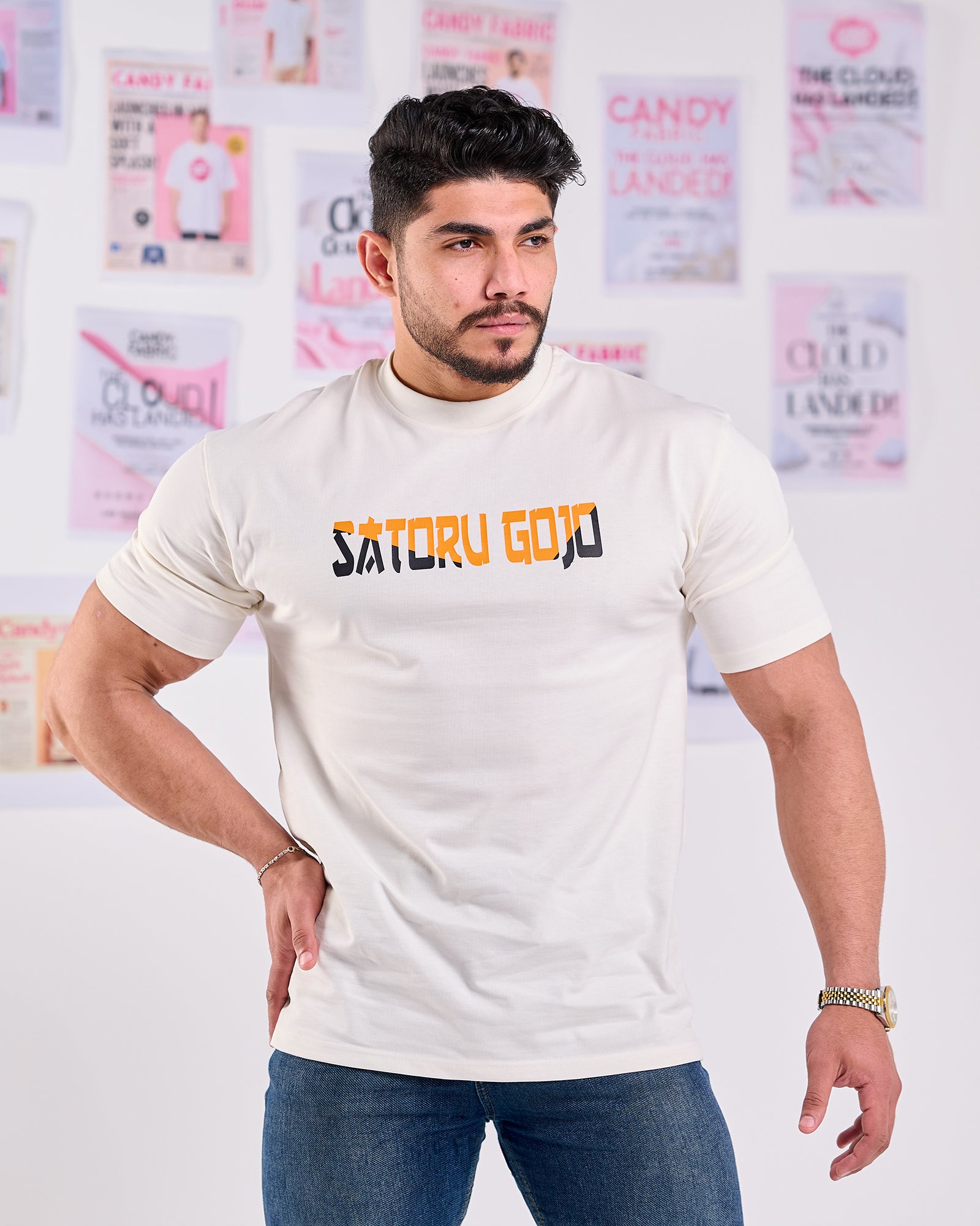 Oversize Fit Printed Short Sleeve T-shirt "Satoru Gojo"