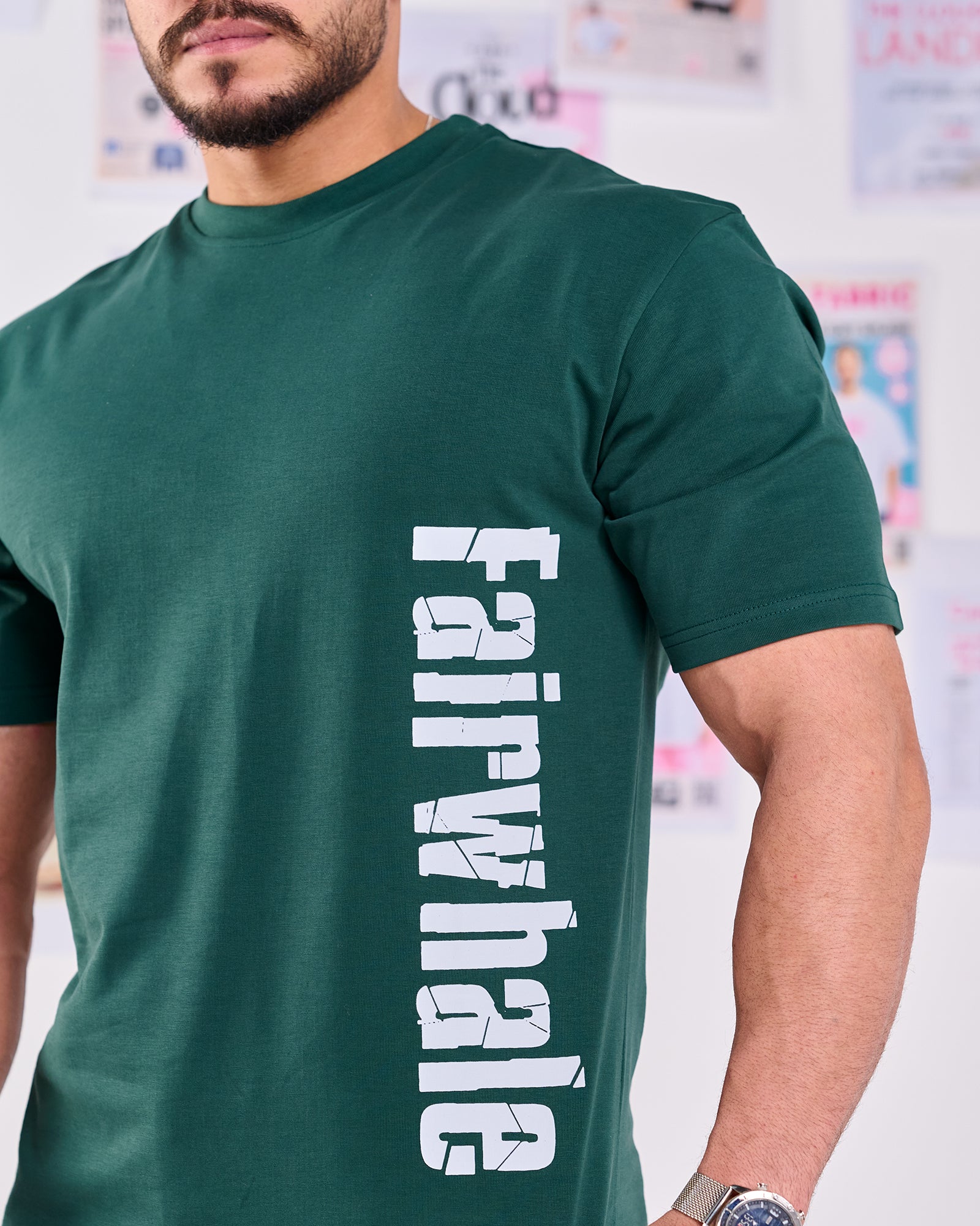 Oversize Fit Printed Short Sleeve T-shirt "FairWhale"