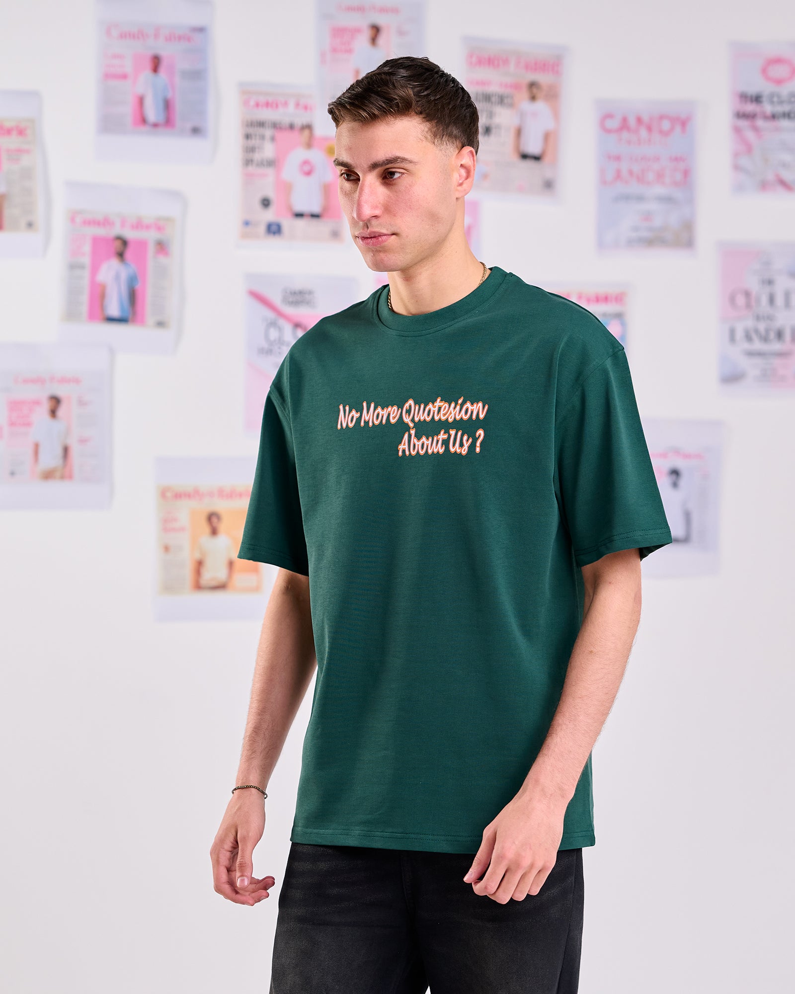 Oversize Fit Printed Short Sleeve T-shirt "It's What We Are"