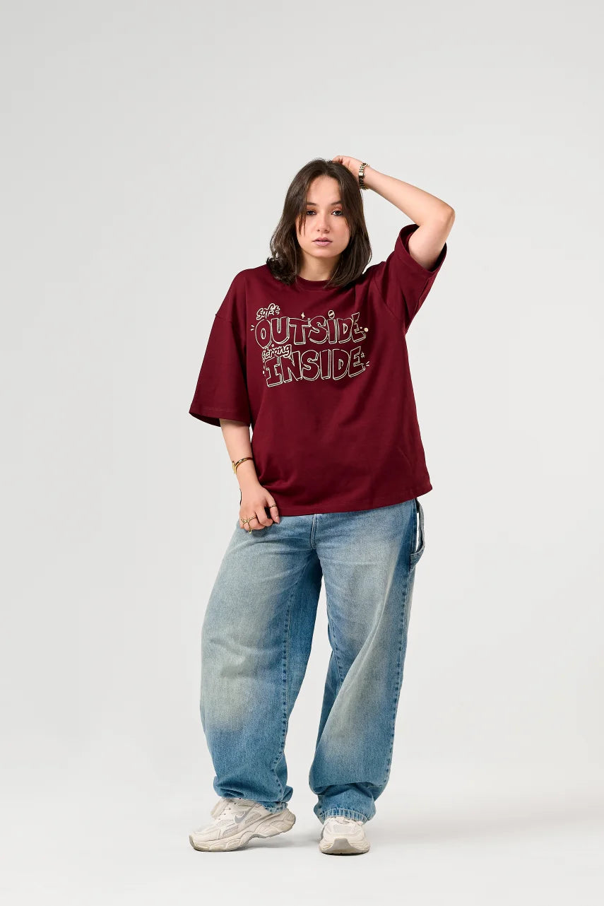Outside & Inside Oversized Top